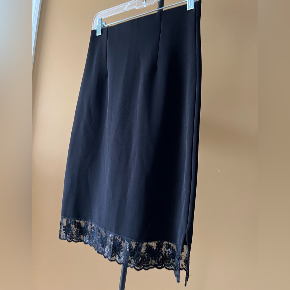 Office-style pencil midi skirt